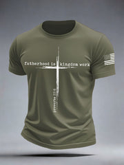 Men's Fatherhood Is Kingdom Work T-Shirt