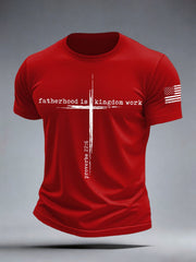 Men's Fatherhood Is Kingdom Work T-Shirt