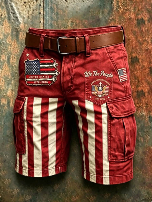 Men's 250Th Anniversary National Faith Print shorts