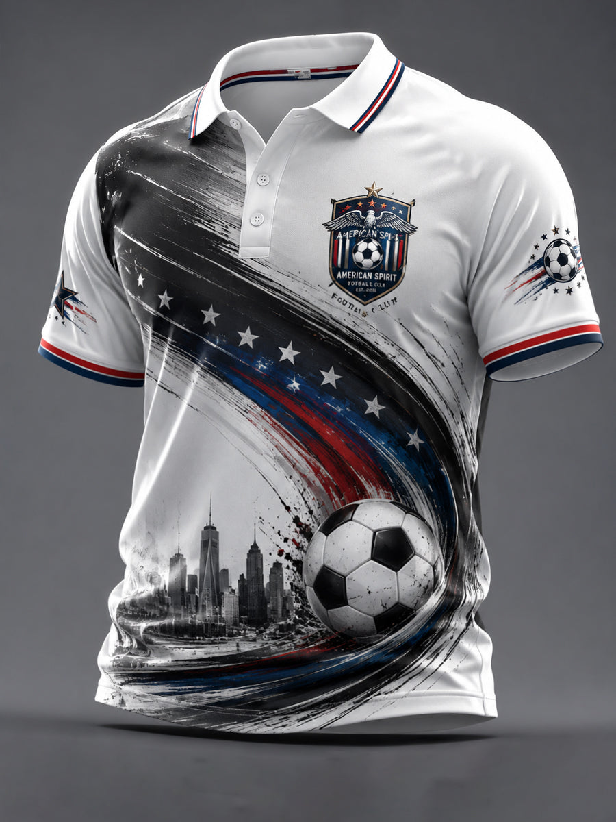 Men's USA Football Print Casual Top