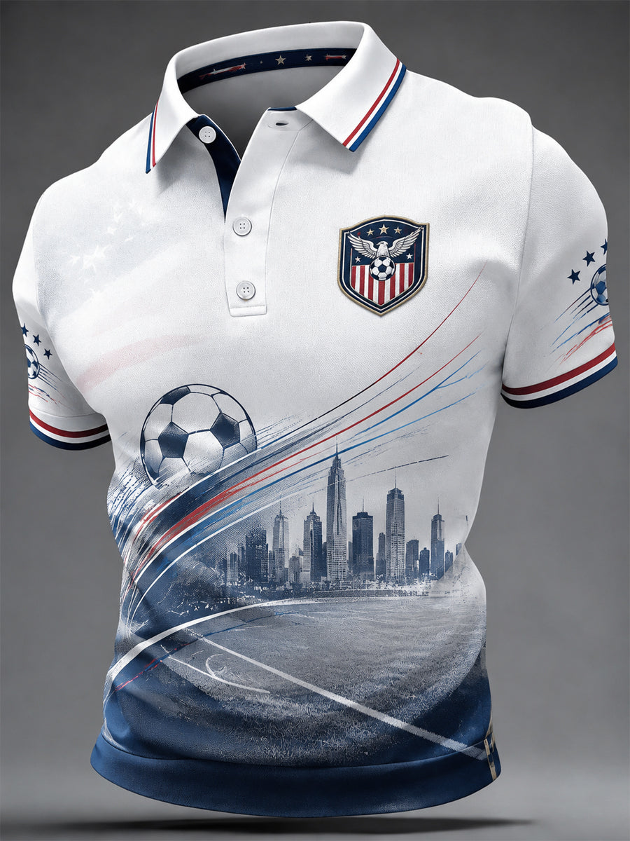 Men's USA Football Print Casual Top