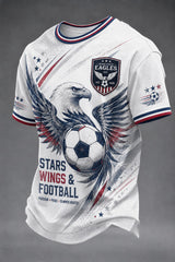 Men's USA Football Printed T-shirt