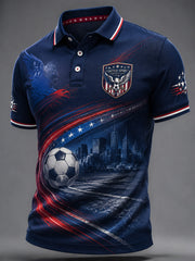 Men's USA Football Print Casual Top