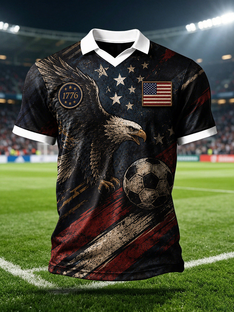 Men's USA Soccer Fan Print T-shirt