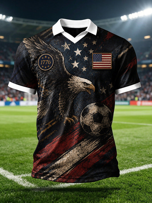 Men's USA Soccer Fan Print T-shirt