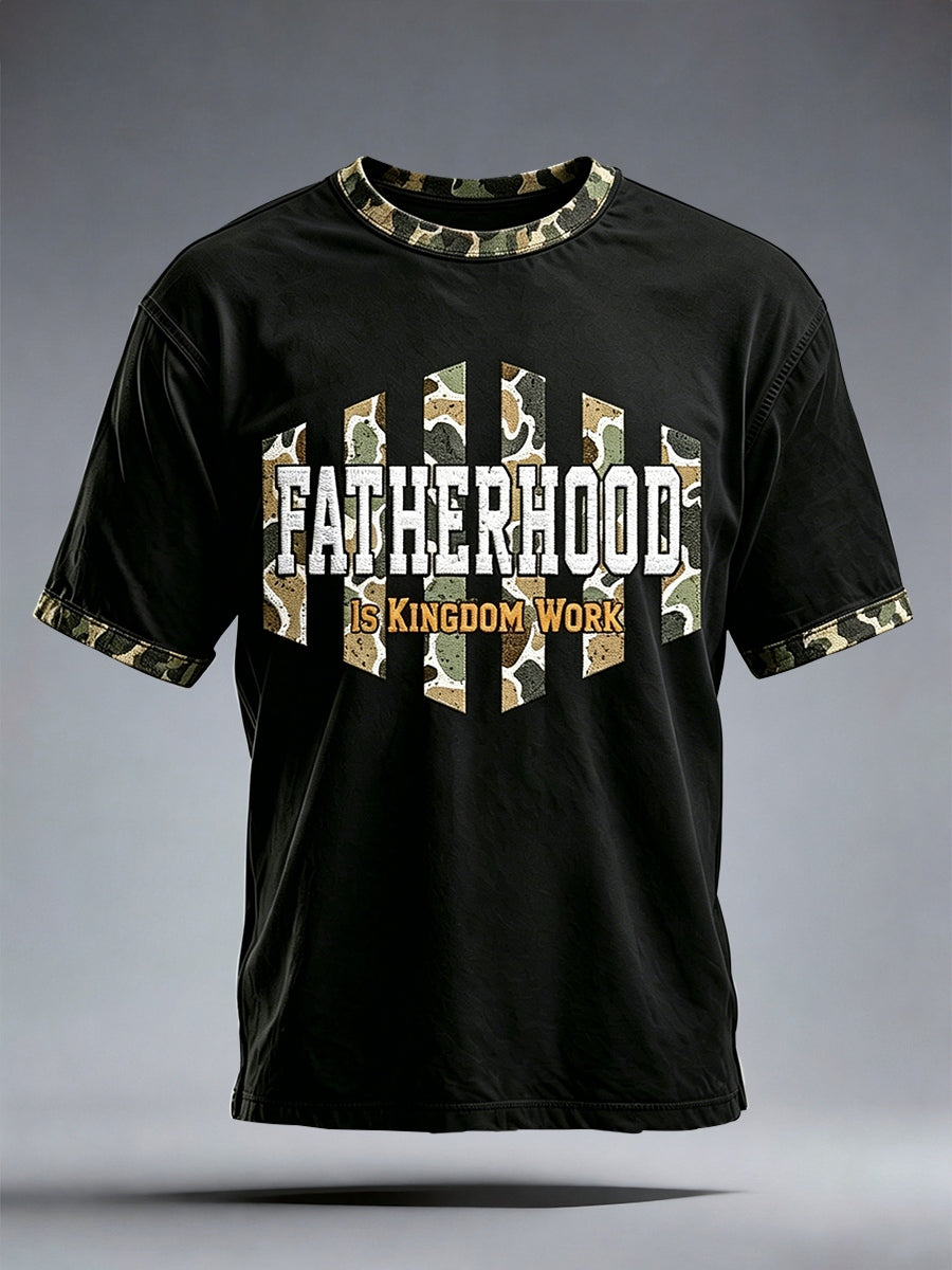 Men's Fatherhood Is Kingdom Work T-Shirt
