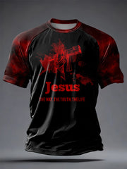 Men's Faith Printed Casual short sleeves t-shirt