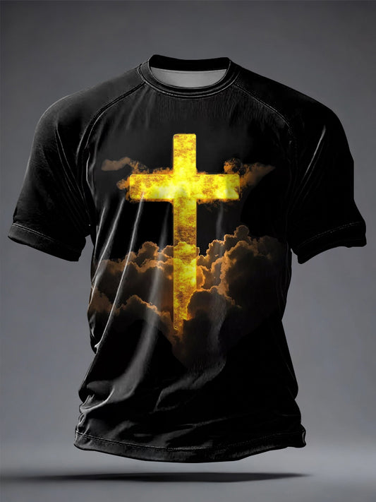 Men's Faith Printed Casual short sleeves t-shirt