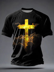 Men's Faith Printed Casual short sleeves t-shirt