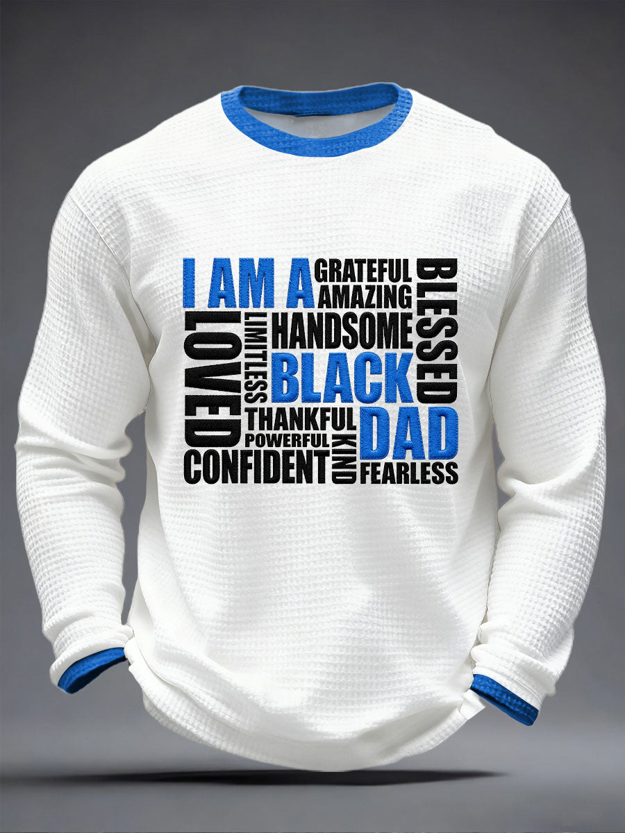 Men's “I Am A Black Dad” Father's Day Fun Casual T-shirt