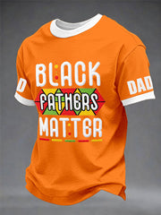 Men's “Black Fathers Matter” Father's Day Fun Casual T-shirt