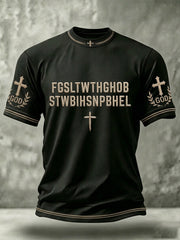 Men's Christian Bible Verse  For God So Loved The World Short Sleeve  T-shirt