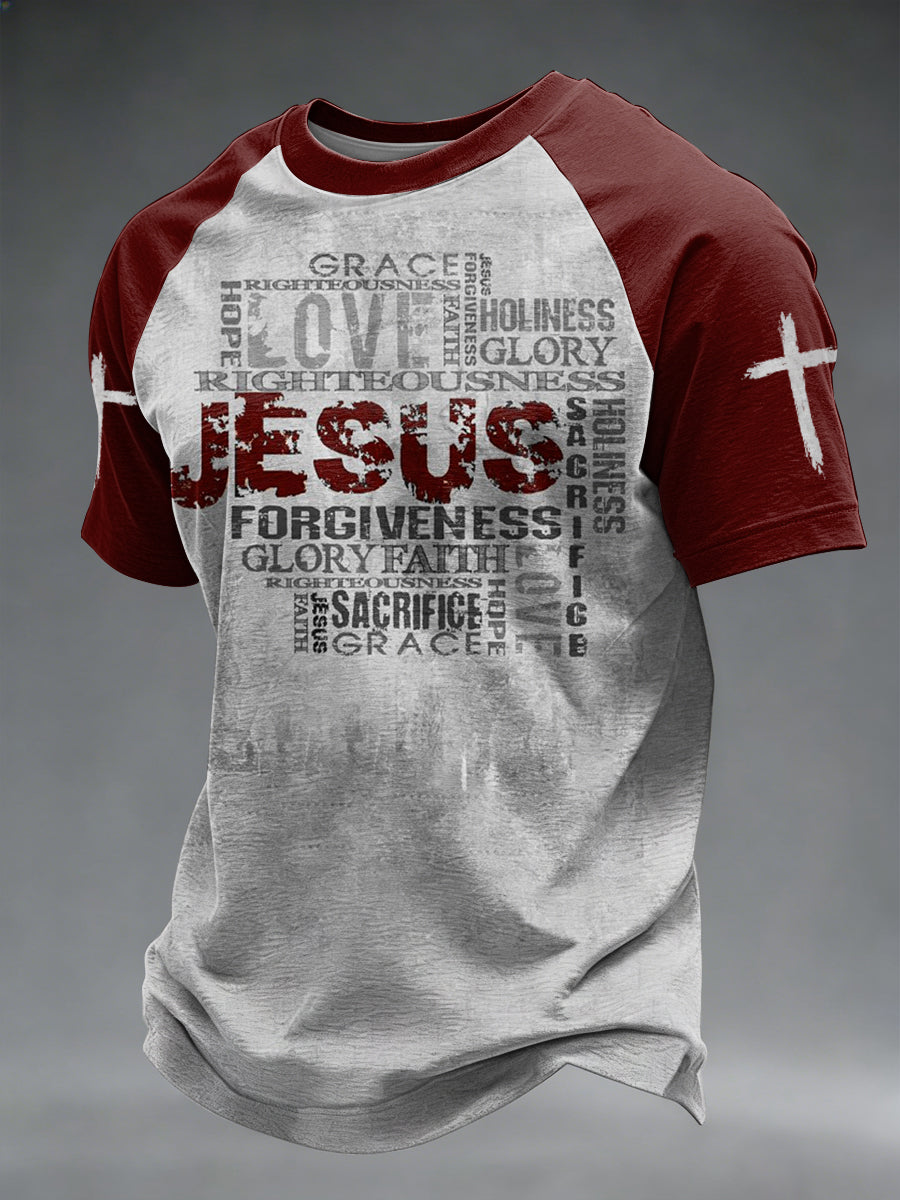 Men's Faith Printed Casual short sleeves t-shirt
