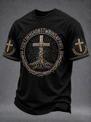 Men's Christian Bible Verse  For God So Loved The World Short Sleeve  T-shirt