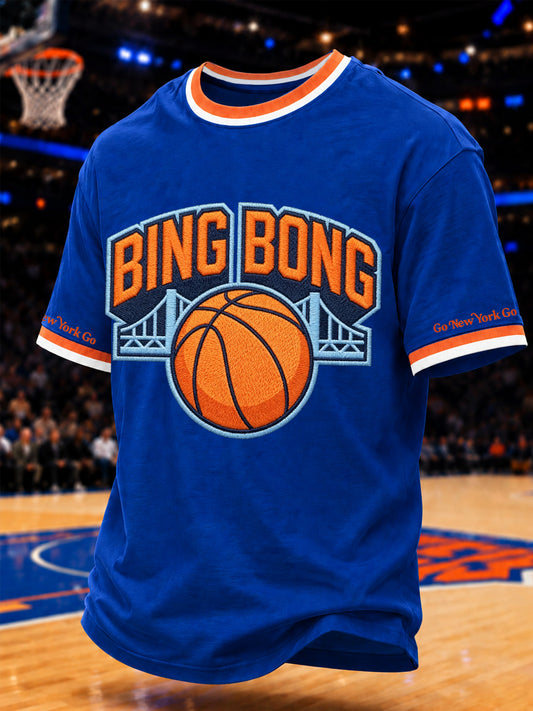 Men's Gift For Basketball Fans Print Casual Tee