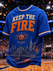 Men's Gift For Basketball Fans Print Casual Tee