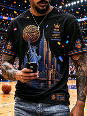 Men's Classic Basketball Fan Graphic Short Sleeve T-shirt