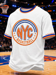 Men's Gift For Basketball Fans Print Casual Tee