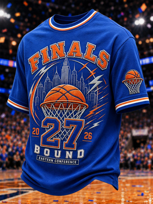 Men's Gift For Basketball Fans Print Casual Tee