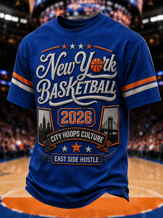 Men's Classic Basketball Fan Graphic T-shirt