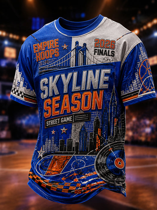 Men's Classic Basketball Fan Graphic T-shirt