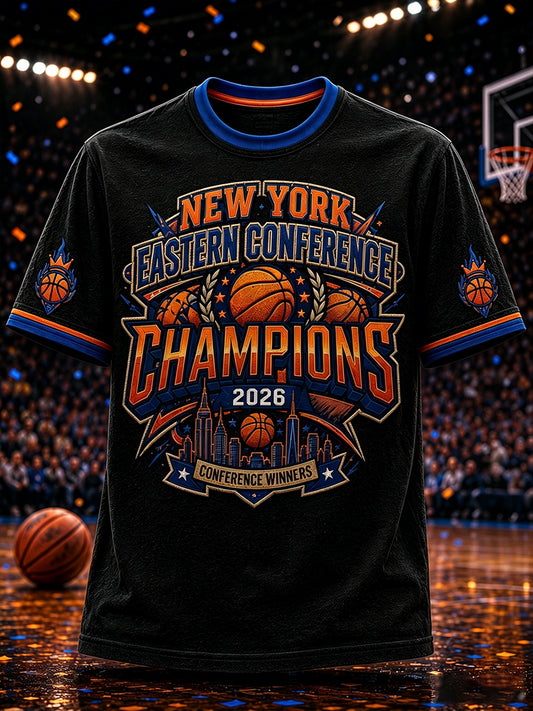 Men's Classic Basketball Fan Graphic Short Sleeve T-shirt