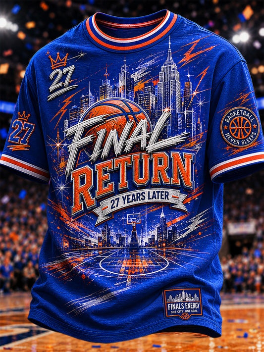 Men's Gift For Basketball Fans Print Casual Tee