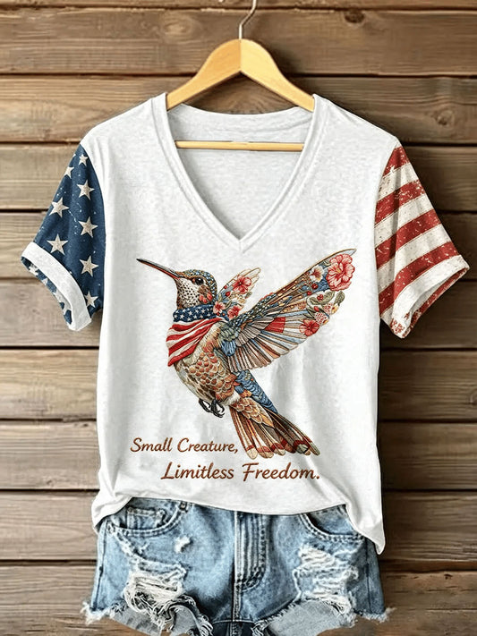 Women's Small Creature Limitless Freedom Short-sleeved T-shirt