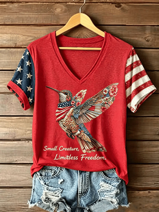 Women's Small Creature Limitless Freedom Short-sleeved T-shirt