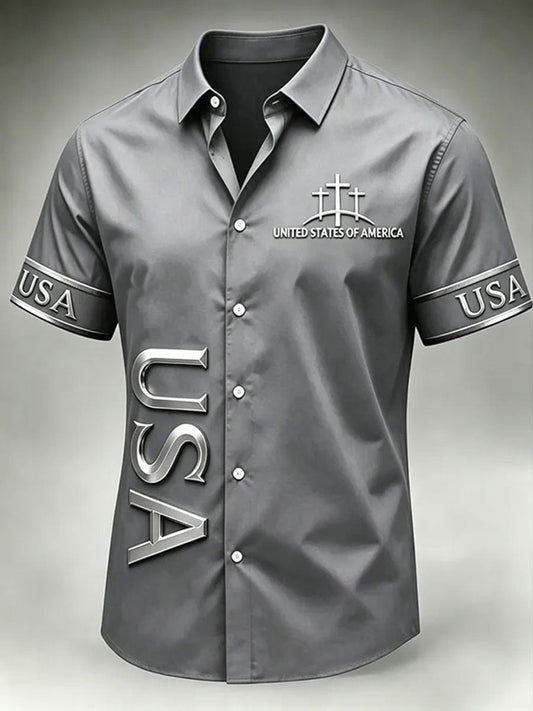 Men's Faith Print Casual Shirt