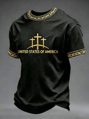 Men's Faith Print Casual T-shirt