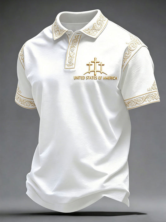 Men's Faith Print Casual Top