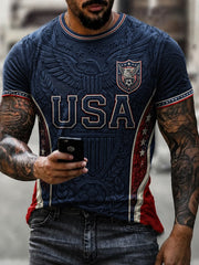Men's USA Football Printed T-Shirt