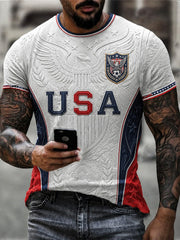 Men's USA Football Printed T-Shirt