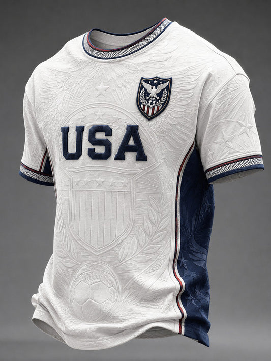 Men's USA Football Printed T-Shirt