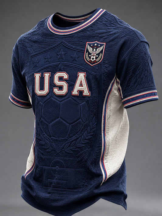 Men's USA Football Printed T-Shirt