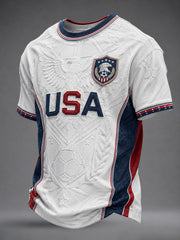 Men's USA Football Printed T-Shirt