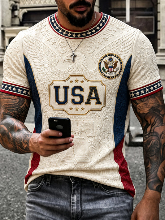 Men's Gift For Soccer Fans Print Casual Tee