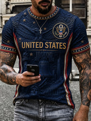 Men's Gift For Soccer Fans Print Casual Tee