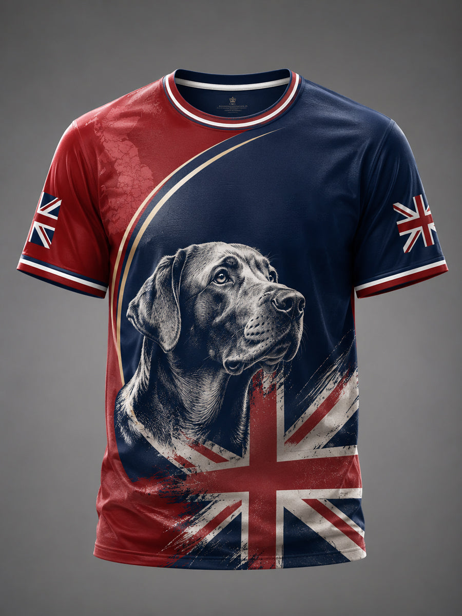 Men's British Style Printed T-shirt