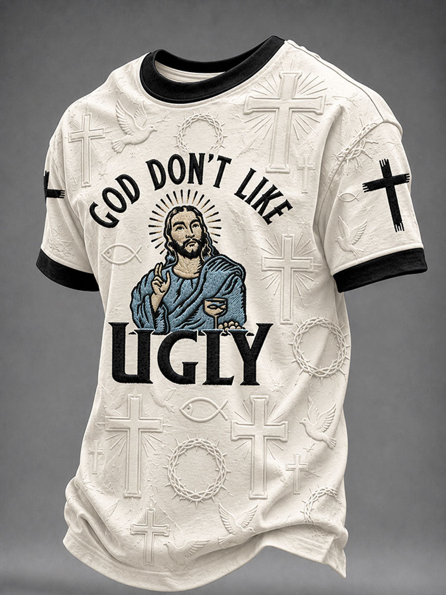 Men's “God Don't Like Ugly”Faith Casual Unisex T-shirt