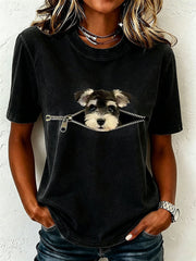 Women's Lovely Miniature Schnauzer T-Shirt
