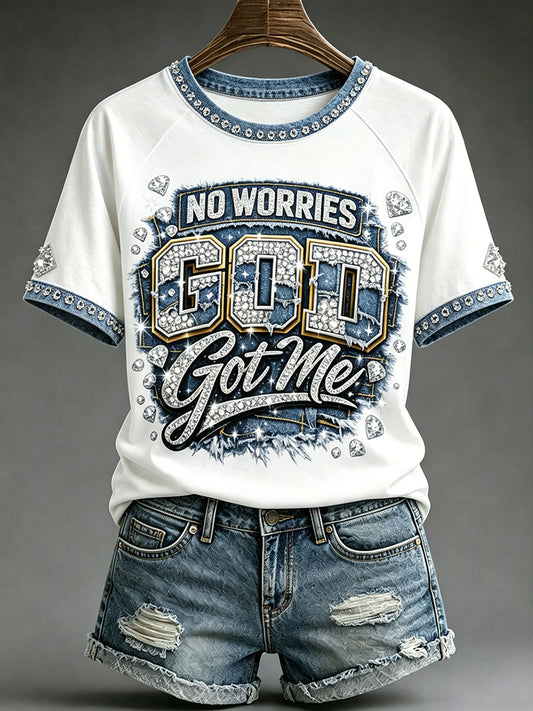 Women's "No Worries, God Got Me" T-shirts