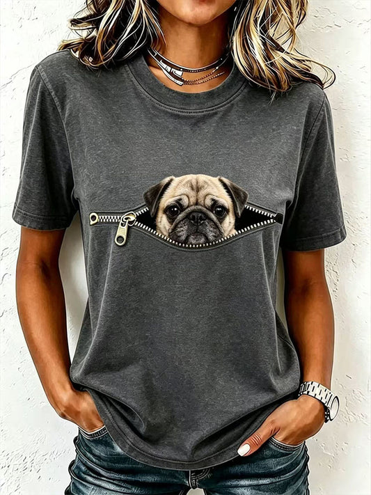 Women's Lovely Pug T-Shirt