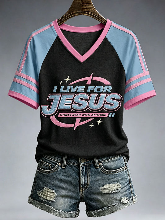 Women's I Live For Jesus T-Shirt
