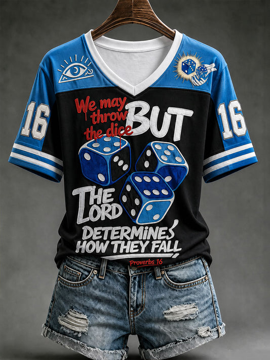 Women's We May Throw The Dice Short-sleeved T-shirt