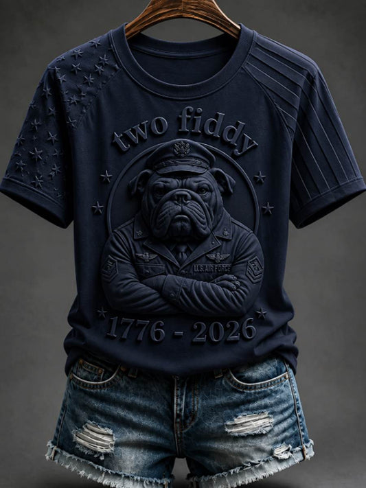 Women's round neck short sleeve T-shirt