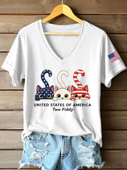 Women's Two Fiddy V-Neck T-Shirt