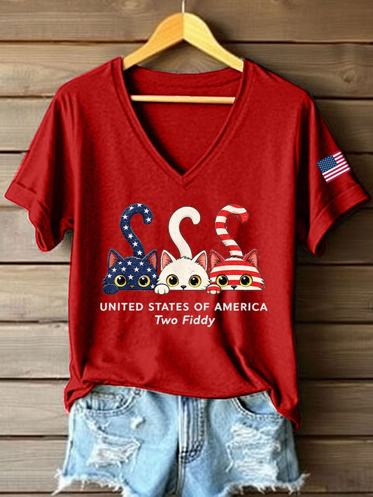 Women's Two Fiddy V-Neck T-Shirt