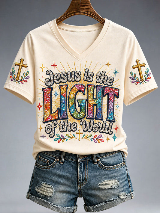 Women's  Jesus Is The Light Of The World T-shirt